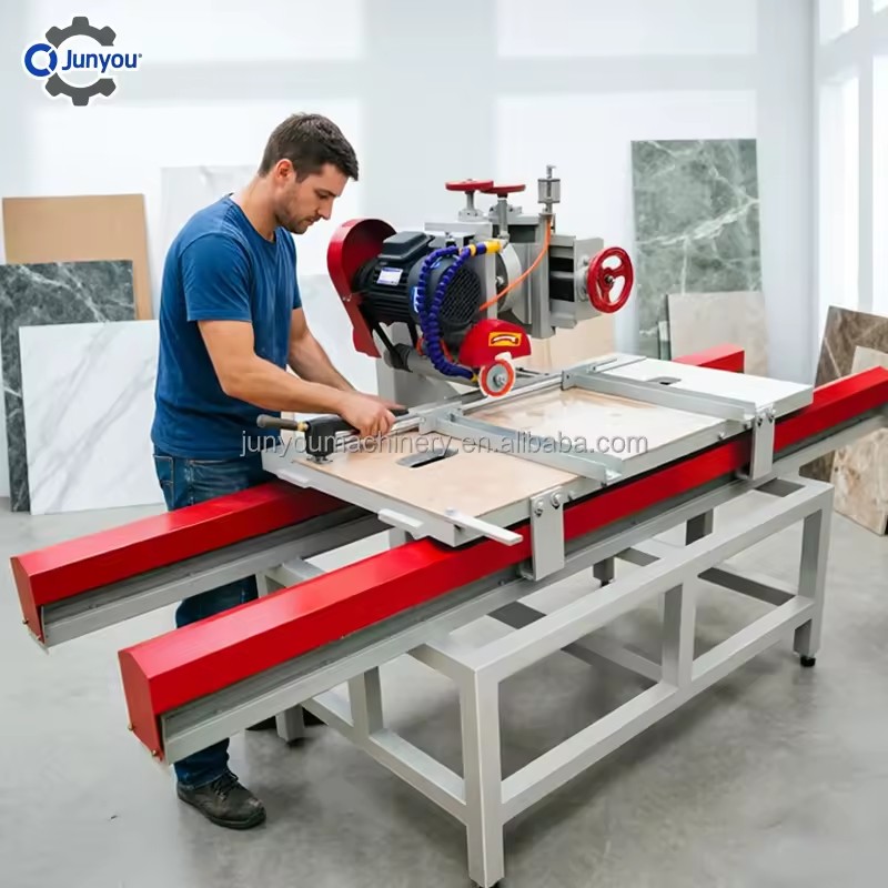 Stone Machinery Granite Marble Stone 45 Degree Rotary Blade Cutting Tile Cutter Table Saw Machine