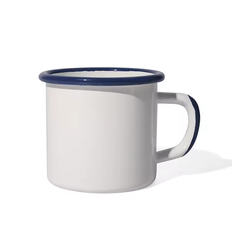 Mini Small Retro Milk Breakfast Cup Coffee Creative Belly Ceramic Cup Color Enamel Mug Colorful Belly Cup with Handle Sublimate