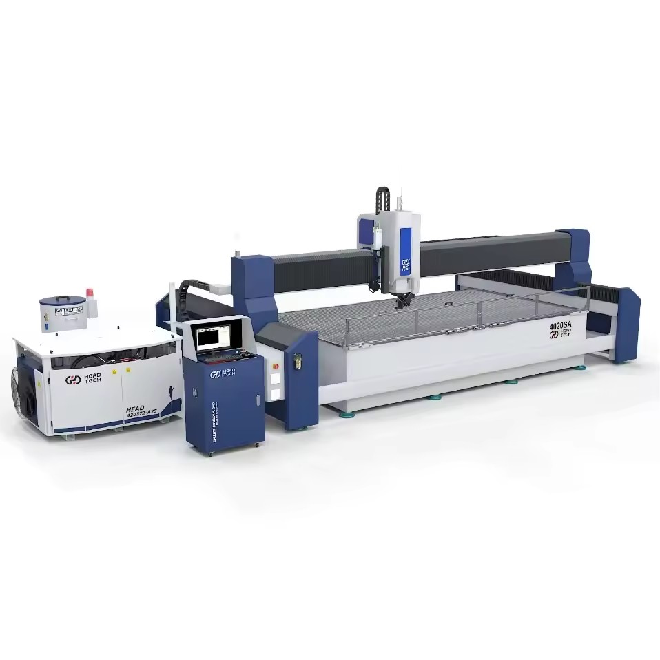 High Precision CNC Water Jet Cutting Machine Industrial Stone Glass Tile Factory Price