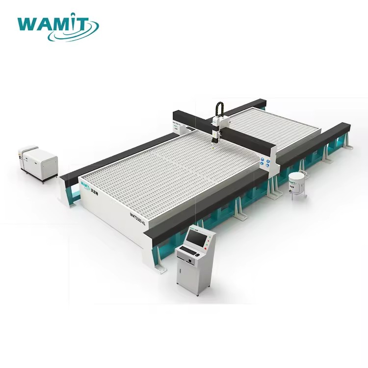 Heavy-duty WMT Pro Customized Dual Heads 3080 Water Jet Cutter for Marble Glass Tile Cutting With Precision Waterjet