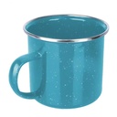 Durable 11oz 12oz Enamel Camping Tin Coffee Cups White Diy Blanks Sublimation Coated Enamelled Travel Mug for Diy Printing Taza