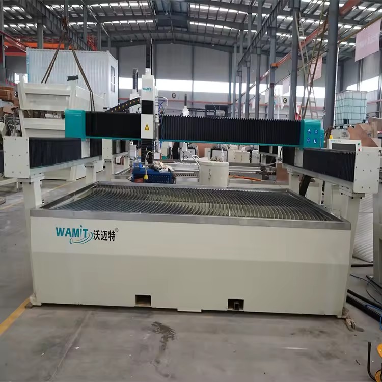 Metal Cut 5 Axis Water Jet Cutting Machine for Marble Ceramic Tile 15lw Pump Servo Direct Drive Pump