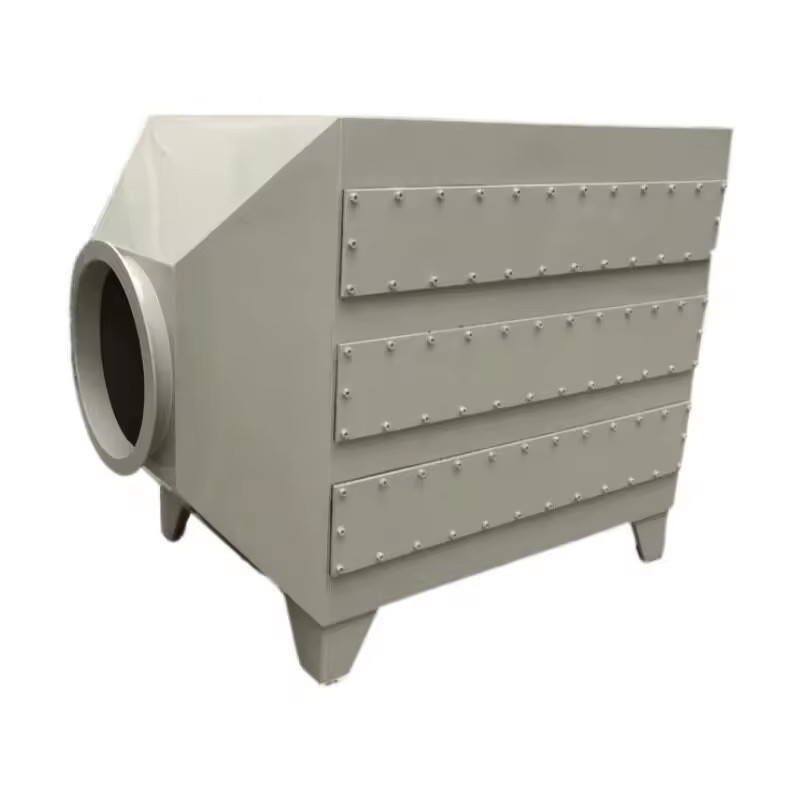 PP Activated Carbon Adsorption Box Photocatalytic Exhaust Gas Treatment UV Photolysis Catalysis Paint-Spray Exhaust