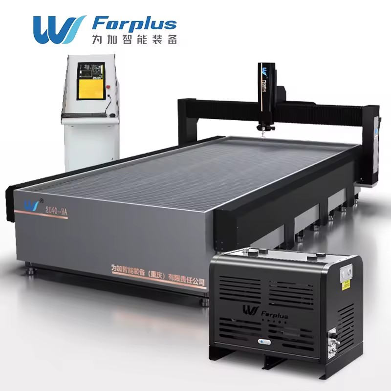 Forplus Water Jet Cutting Machine Cutting Aluminum and Aluminum Alloys.