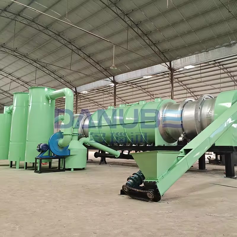 Smokeless Complete Set of Hookah Charcoal Briquette Forming Equipment Continuous Carbonization Furnace