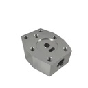 Aluminum Hydraulic Valve Manifold Block Octagonal Precision Milling Part Natural Anodizing for Industrial Hydraulic Equipment