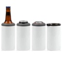 12oz/14oz Wholesale White Blanks Slim Sublimation Can Cooler 4 in 1 Two Lids Vacuum Insulated Keep Cold