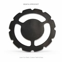 Custom CNC Machined Stainless Steel Zinc Plated Tab Washer Locking Plate Heavy Duty Gear Tooth Transmission