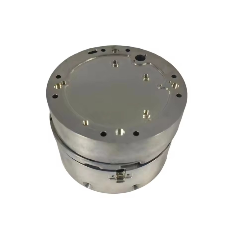 Custom Round Aluminum Cavity Enclosure CNC Milling Precision Machined Housing Sandblasted for Communication Equipment
