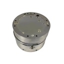 Custom Round Aluminum Cavity Enclosure CNC Milling Precision Machined Housing Sandblasted for Communication Equipment