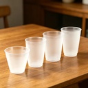 9oz Custom Logo U Shape Plastic Cup for Wedding 12oz 16oz 24oz Frosted Clear Disposable Smoothie PP Hard Cup Bubble Milk Tea Cup