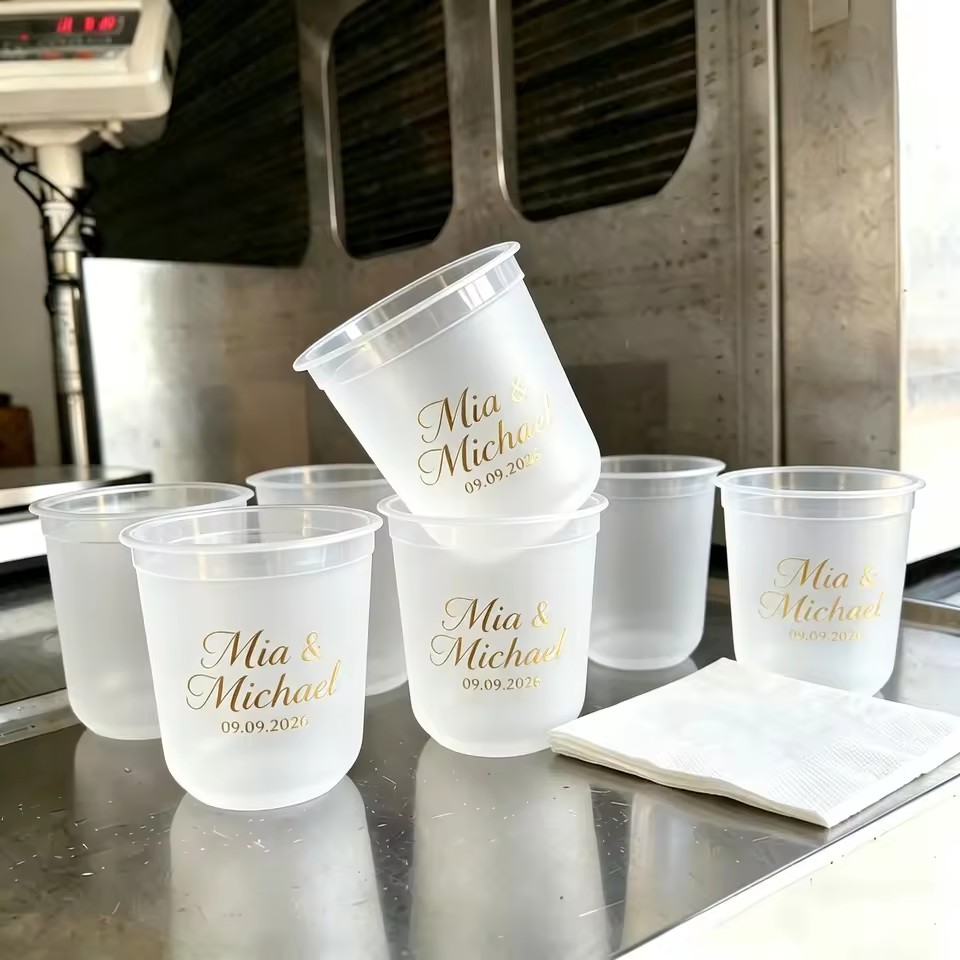 350ml 6Oz Unbreakable Clear Whiskey Plastic Cup Champagne Glass Flute Toasting Drinkware for Party Birthday Anniversary Vintage
