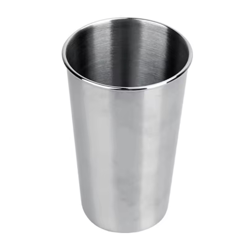 12oz Premium 18/8 Stainless Steel Glasses Metal Cup Outdoor Travel Camping Portable Stackable Pint Cup Tumbler Cup 350ml 400ml 5