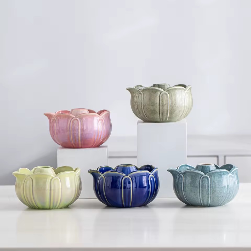 Ceramic Lotus Matcha Bowl Matcha Tea Set Tea Whisk Song Dynasty Tea Ceremony Tool Set