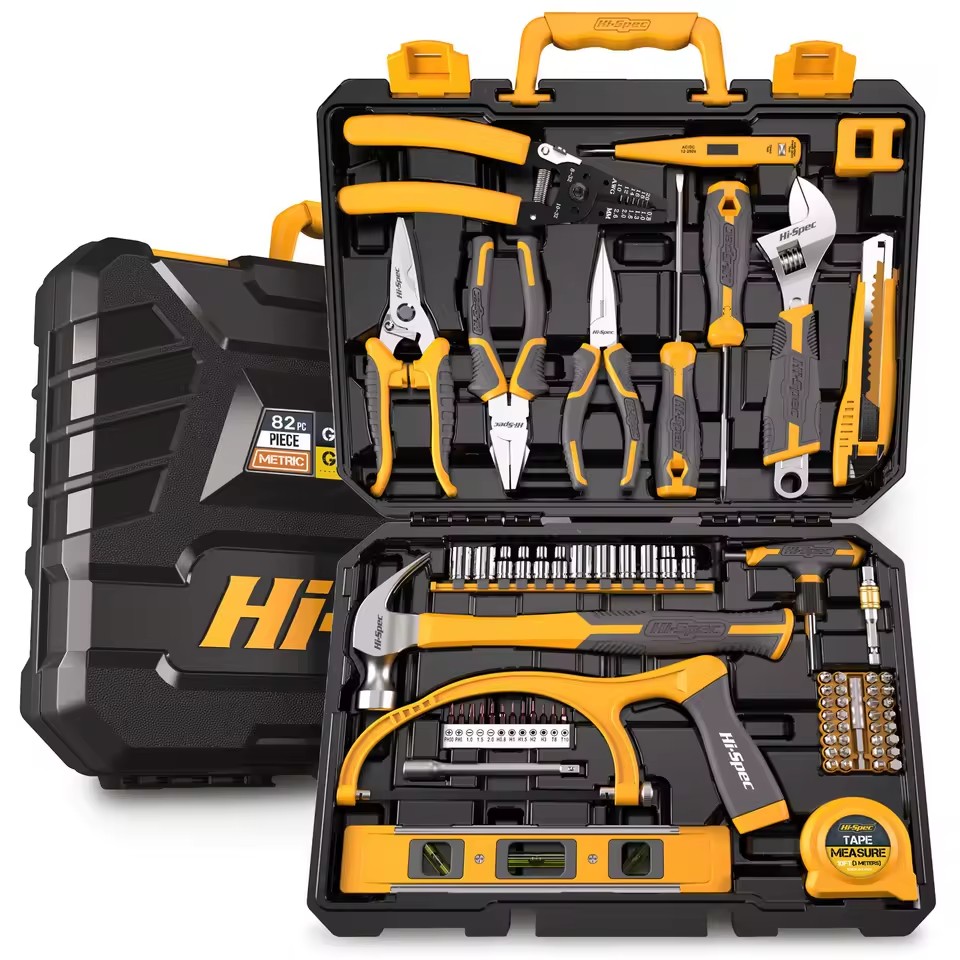 82pc Home & Garage Repair Hand Tools Set General Household Office & Workshop Hard Case OEM ODM Supported