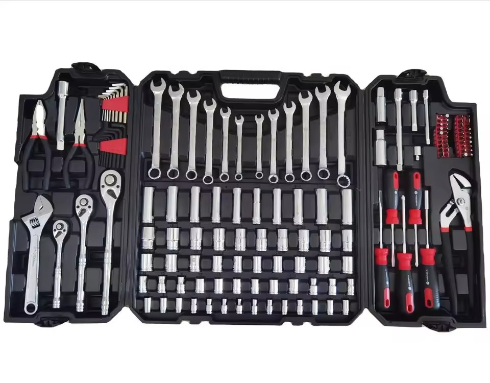 New 144p CRV Socket Wrench Set Car Repair Tool Set with Heavy Duty Plastic case