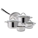 8pcs Non Stick Cookware Set Sauce Pan Frying Pan Stock Pot Stainless Steel Pots and Pans Cooking Set