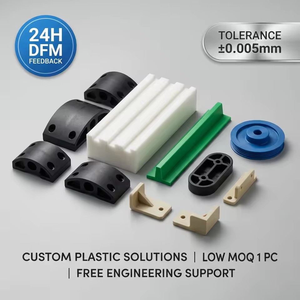 Oem Custom Made Recycled Mixed Plastic Products Nylon Plastic Overmolding Injection Parts Extruded Plastic Parts