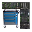 8 Drawers Cr-V Steel Tool Cabinet 200Pcs Mechanic Tool Set Impact Sockets Ratchet Wrench Trolley Mechanical Box Herramientas