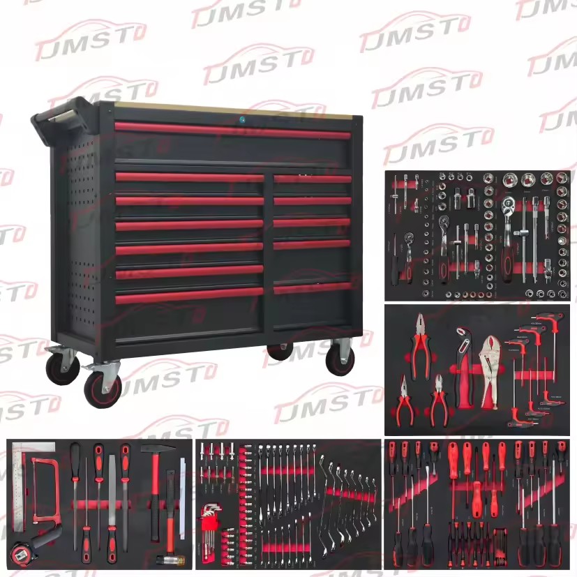 2026 CE 12 Drawers Heavy Duty 201pcs Hand Tools Sets Box Chest Garage Storage Workshop Rolling Tool Cabinet Herramientas