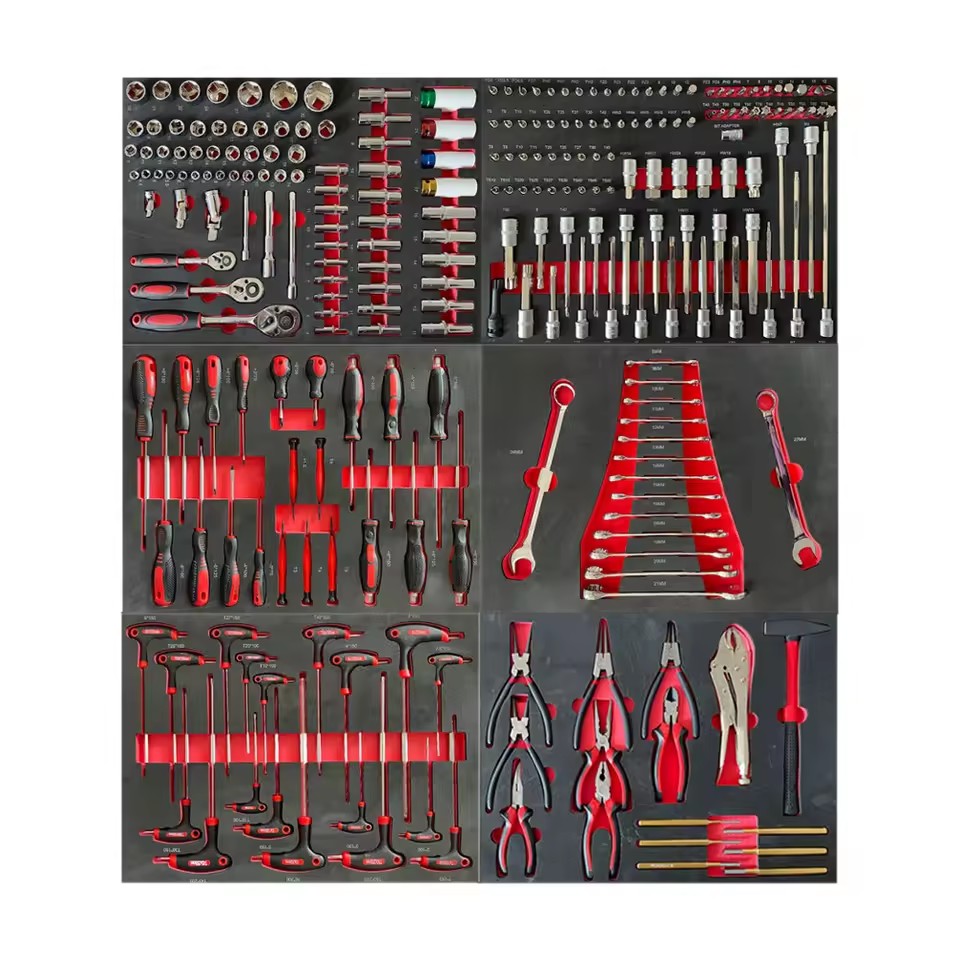 258 Pcs Professional Chrome Vanadium Mechanical Tool Set Box for Auto Repair Herramientas Sockets Pliers Ratchet Screwdriver