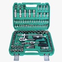 108-Piece Auto Repair CR-V & Carbon Steel Socket Wrench Set Mechanical Tool with Pickaxe Hard Case Plastic Case Packaging