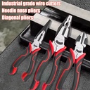 Industrial-grade Slotted Pliers, Pointed Pliers, Wire Cutting Combination Pliers, Cable Cutter Multi-functional Hardware Cutter
