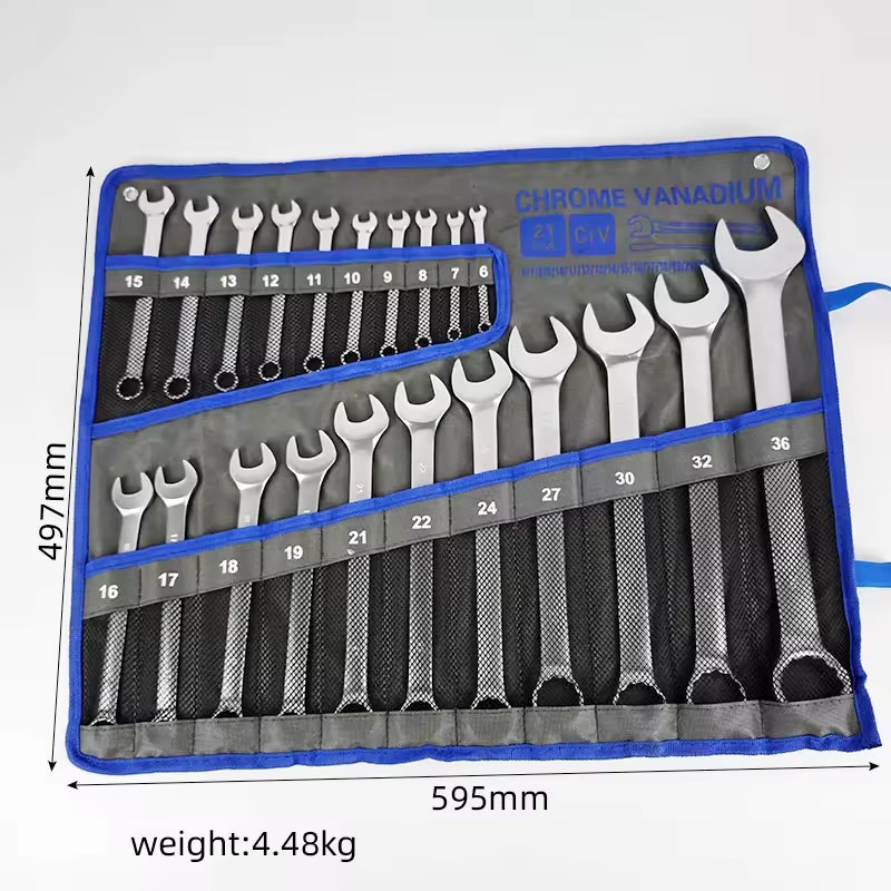 Automotive Repair Combination Wrench Set Roll up Pouch for Mechanical Maintenance