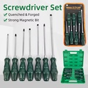 7PCS/8PCS Screwdriver Set Quenched & Forged Strong Magnetic Bit Repair Tool Kit