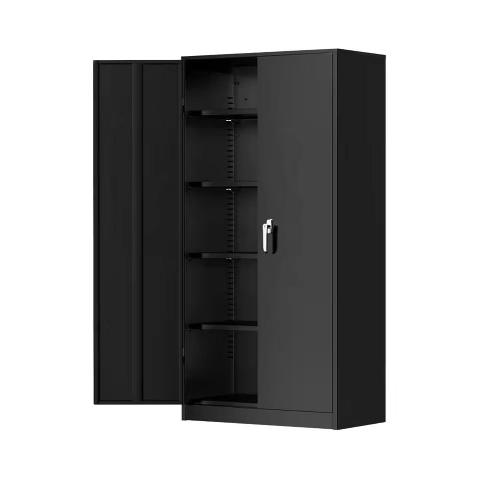 Contemporary 3D Printed Iron Armoire Modern Foldable Metal Storage Cabinet Knocked-down Structure 3-Year Warranty Tool Storage