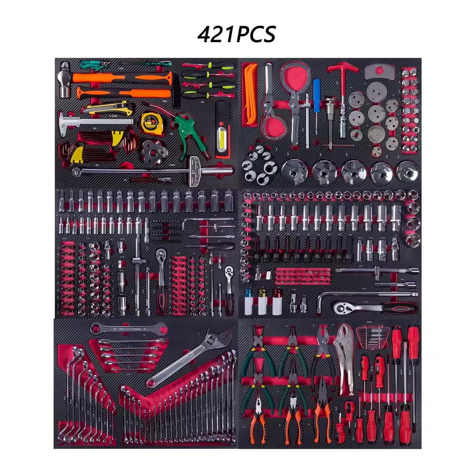 421 Pcs Car Repair Tool Set Professional Auto Mechanic Hardware Kit Socket Wrench Hand Tools for Vehicle Maintenance