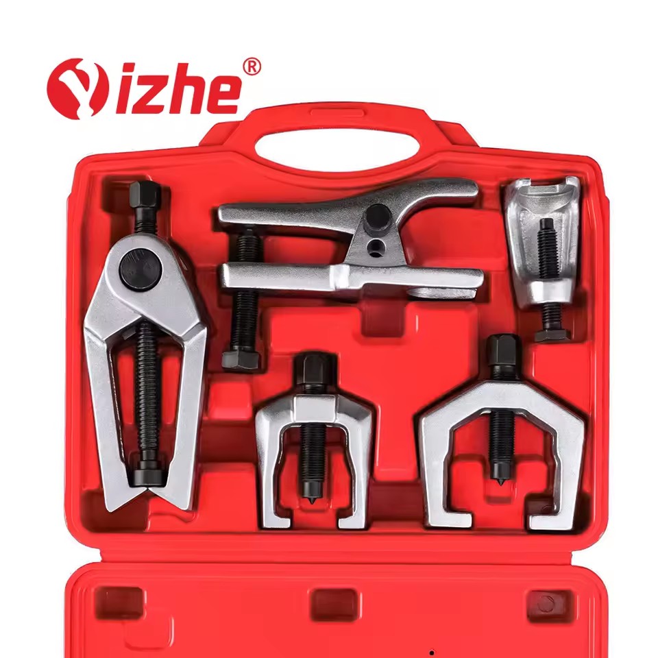 5 Pcs Ball Joint Separator Tie Rod Remover Pitman Arm Puller Kit Front End Service Tool for Car Truck Auto Repair