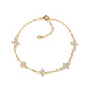 Friendship Moissanite CZ Bracelet 925 Silver Silver Joyeria Plata Custom Fine Chain Jewelry Link Women Four Leaf Clover Bracelet