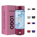 Professional SPE PEM Technology Hydrogenated Cup Hydrogen Rich Water Ionize Potable 420Ml Drink Hydrogen Water Bottle