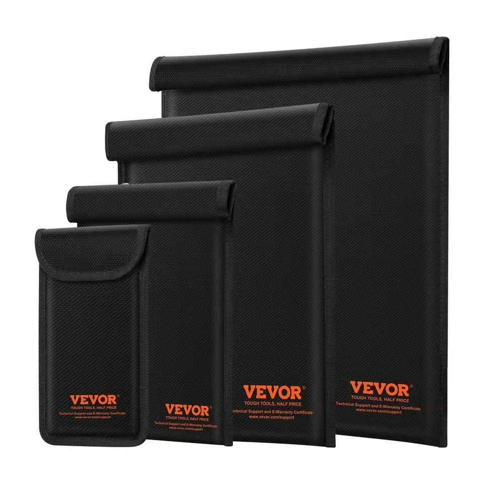 4-Pack Faraday Bag Signal Blocking Anti-Theft Faraday Pouch Set for Laptop