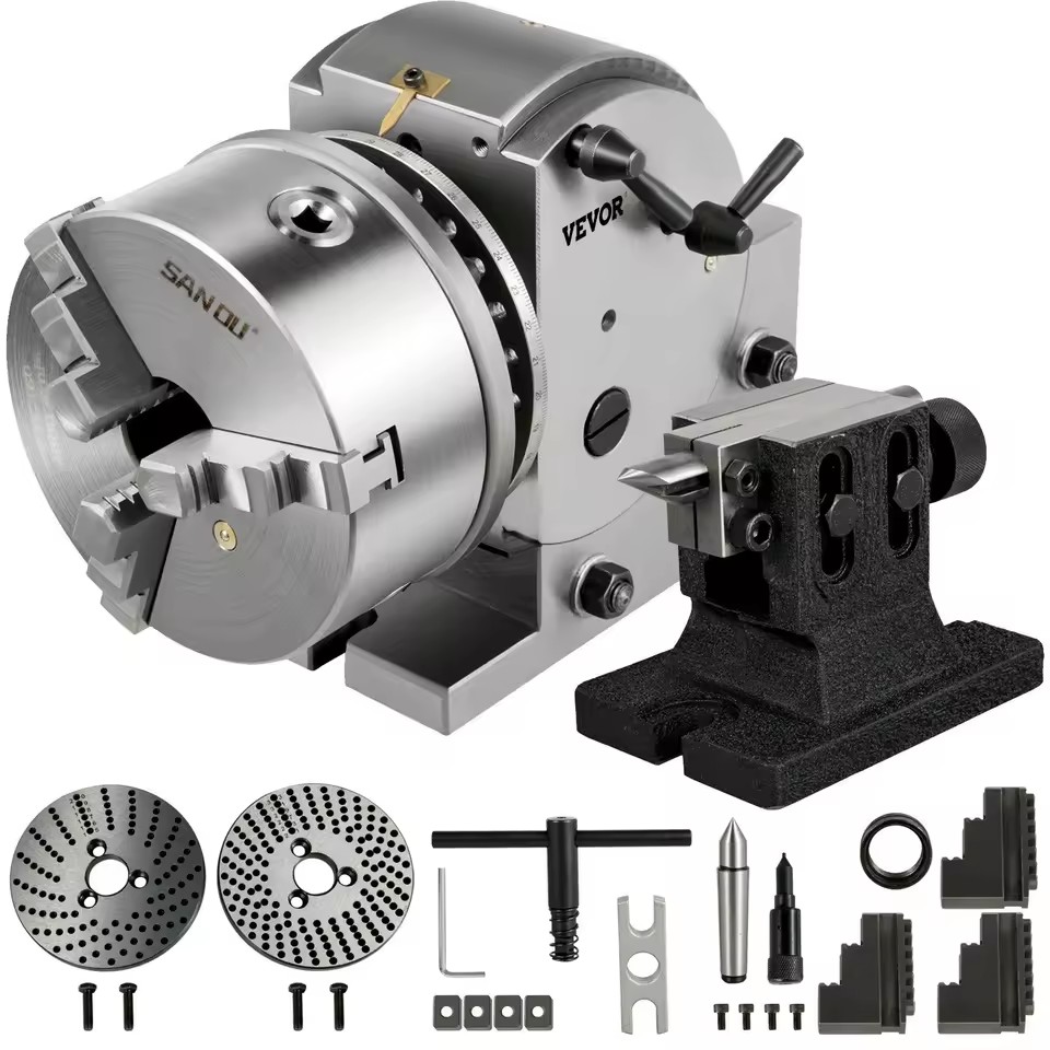 Bs-1 6 Inch 3 Jaw Chuck Semi Universal Dividing Head Model D0100HADPL7 for Milling Grinding Drilling Machine