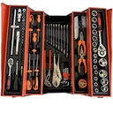 85pcs Carbon Steel Chrome-plated Mechanic Ratchet Wrench Combination Tool Box Set Bucket OEM Hand Tool Kit Cars Motorcycles