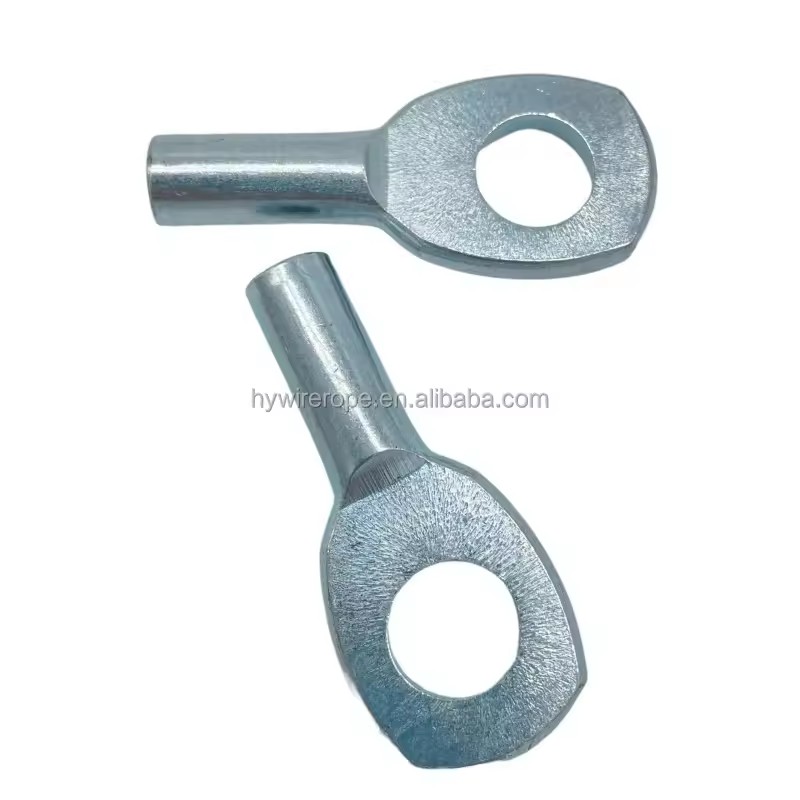 Rigging Hardware Fitting Terminal Swage Eye End for Wire Rope Sling Spring Type Free Cutting Stainless Steel Welding GB Standard