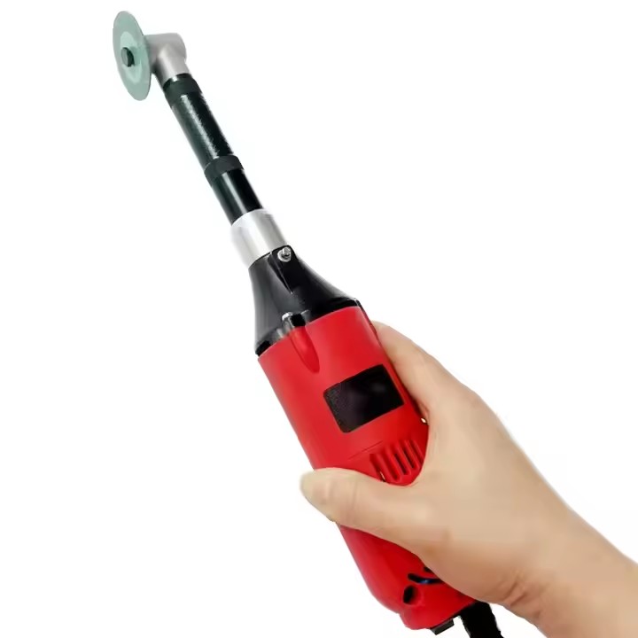 Industrial Grade 90 Degree Right Angle Straight Electric Brushed Motor Multifunctional Micro Angle Grinder Long Neck Elbow