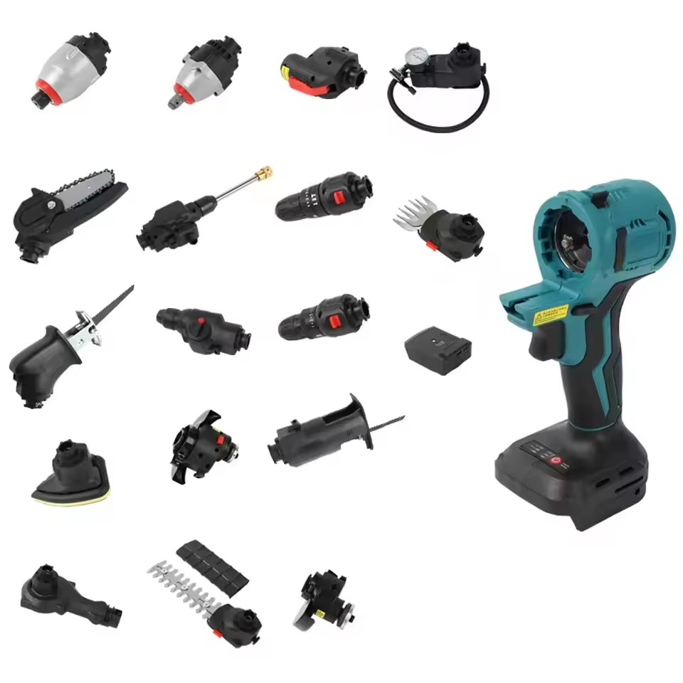 18 Replacement Head Power Tools Set Multi-function Combination Kit Cordless Electric Screwdriver Lithium-ion Battery OEM 21V