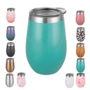 12 oz Stemless Stainless Steel Wine Tumbler with Lid Glass Tumbler Keep Cold