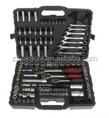 120PCS 1/2" 3/8" 1/4" FORCE MULTIFUNCTIONAL MECHANICAL SOCKET SET HAND TOOL SET