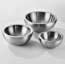 Custom Stainless Steel 304 Salad Mixing Bowls Set Non-Slip Airtight Warp-Proof Glass Lids Eco-Friendly Dishwasher Safe