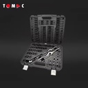 110pcs Professional Metric Tap and Die Set Adjustable Manual Tap Repair Tool