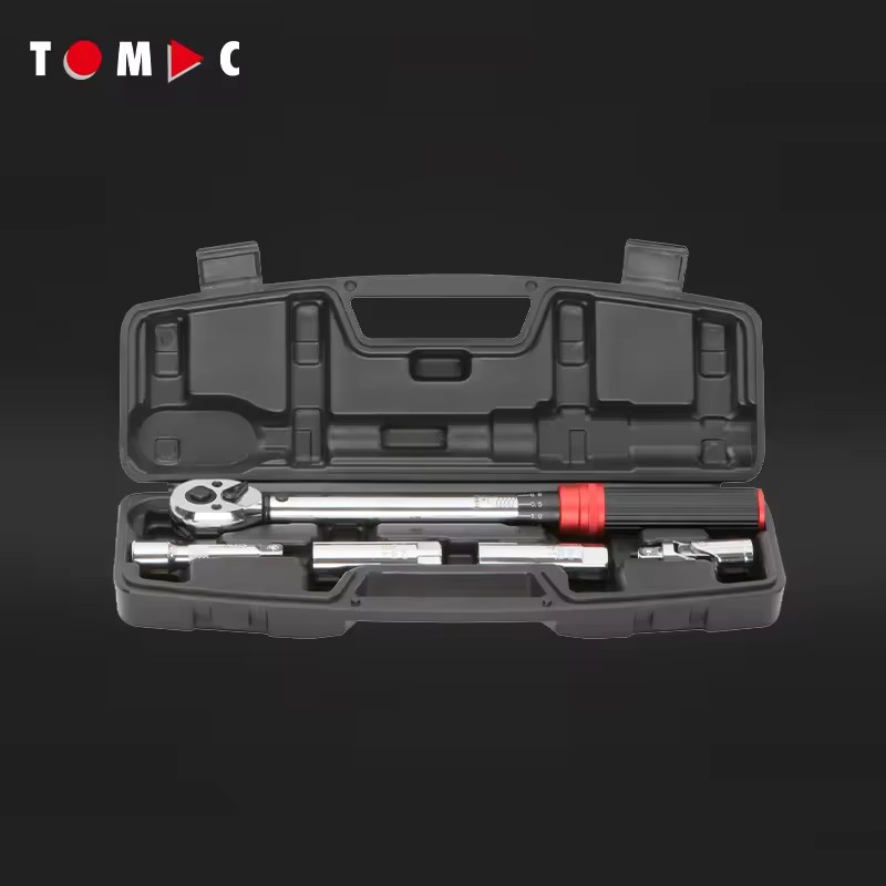 5-Piece Professional 3/8-inch 72-Tooth Adjustable Torque Wrench Kit, 10-60 Nm in BMC, with Socket Set for Automotive Use