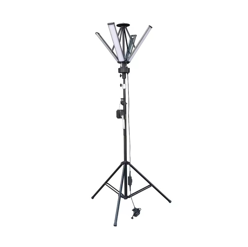 Outdoor Rechargeable Portable 240W 22000Lm Umbrella Floodlights Led Work Light With 3.0M Tripod Stand