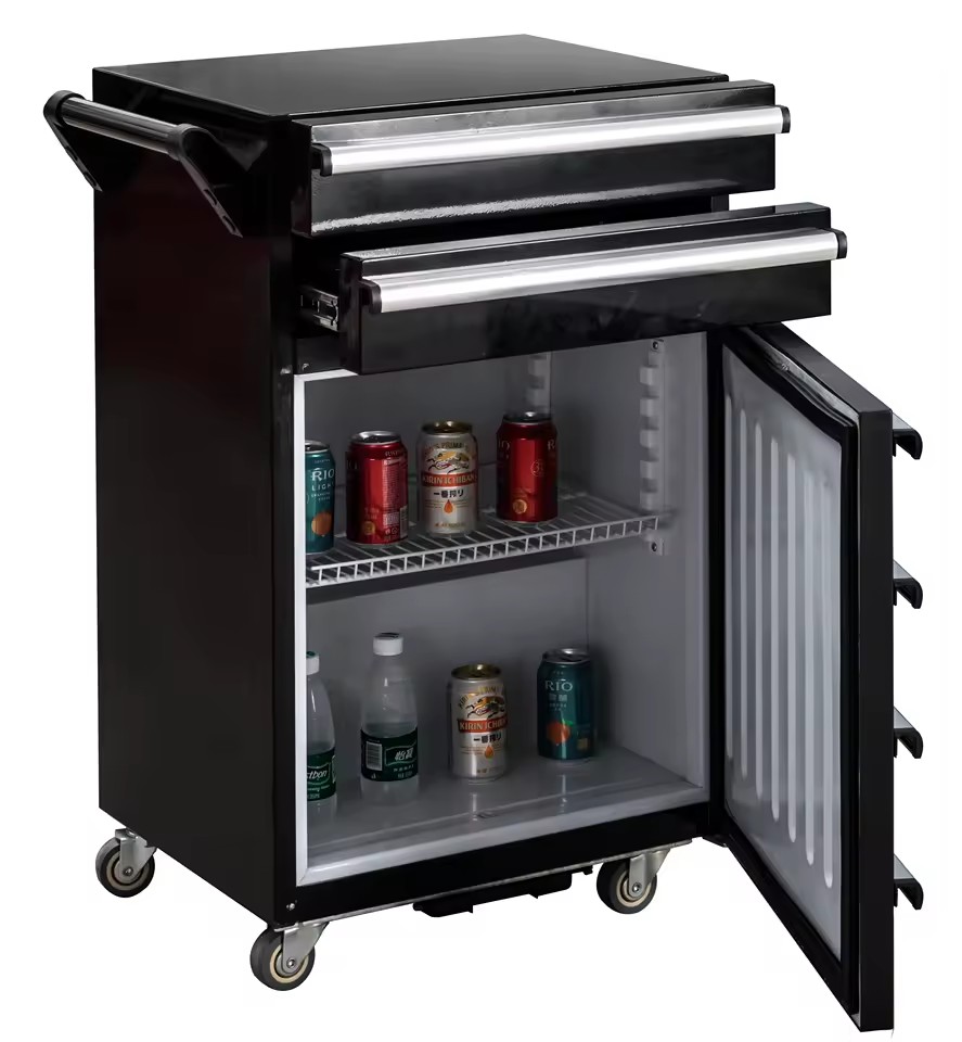 OEM/ODM Industrial Heat-Resistant Lightweight Metal Tool Chest with Trolley Wheels for Garage Storage
