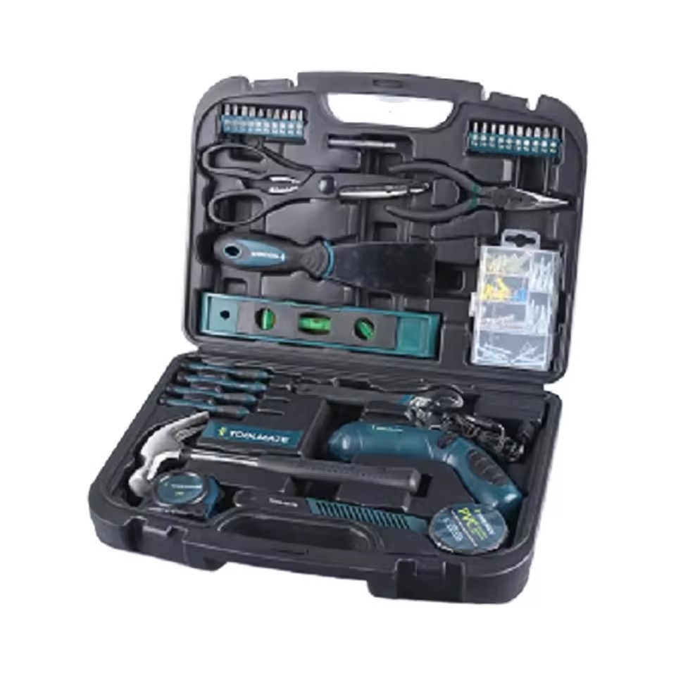 128pcs Portable Hard Plastic Hand Tool Set Industrial Home Use Mixer 3-Year Warranty OEM Customizable 15kg Model
