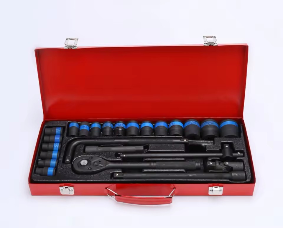 BNYA Manufacturer 24pcs Crv Auto Repair Socket Wrench Kit Socket Tool Set