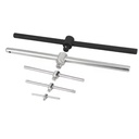 1/2" 3/4" 1" Black Phosphate Pneumatic Impact Rod Ratchet Torque Wrench Sliding T Bar Handle
